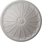Ekena Millwork Brontes Ceiling Medallion (Fits Canopies up to 3 5/8"), 25 1/2"OD x 5 1/2"P, Ultra Pure White CM25BRUWF - alternate 1